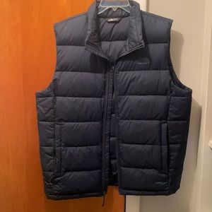 North Face Navy blue down vest